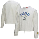 Los Angeles Dodgers Mitchell & Ness Women's Cropped Toggle Pullover Sweatshirt Discount