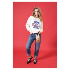 Philadelphia Phillies Terez Women's Oversized Gemstone Logo Sweatshirt Discount