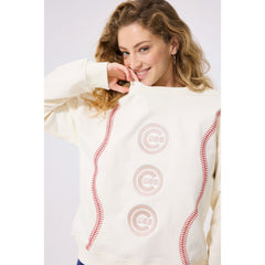 Chicago Cubs Terez Women's Baseball Stitch Pullover Sweatshirt Online