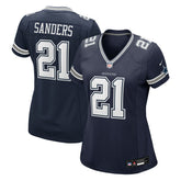Deion Sanders Dallas Cowboys Women's Team Retired Player Game Jersey - Navy - Nike