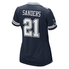 Deion Sanders Dallas Cowboys Women's Team Retired Player Game Jersey - Navy - Nike