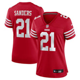 Deion Sanders San Francisco 49ers Women's Retired Player Game Jersey - Scarlet - Nike