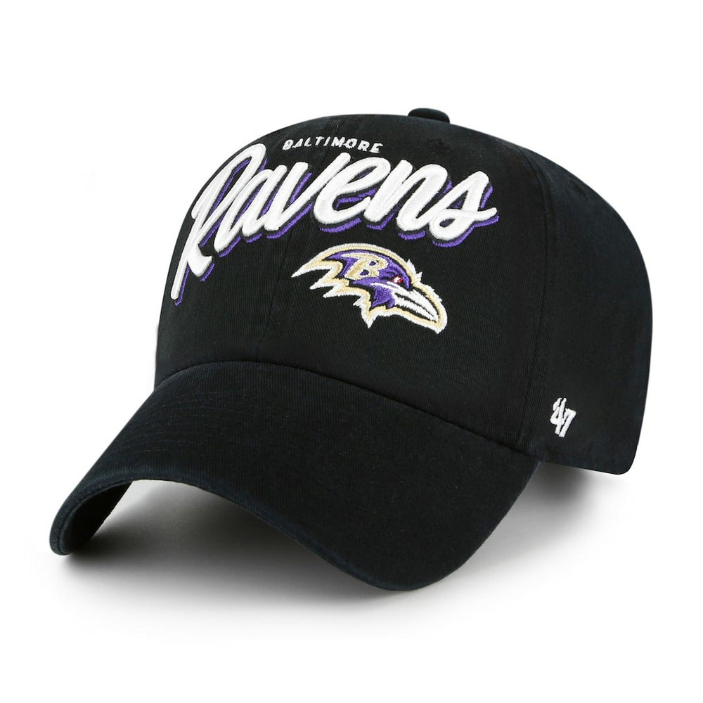 Baltimore Ravens '47 Women's Ariana Clean Up Adjustable Hat - Black - 47 brand