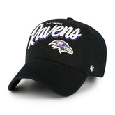 Baltimore Ravens '47 Women's Ariana Clean Up Adjustable Hat - Black - 47 brand
