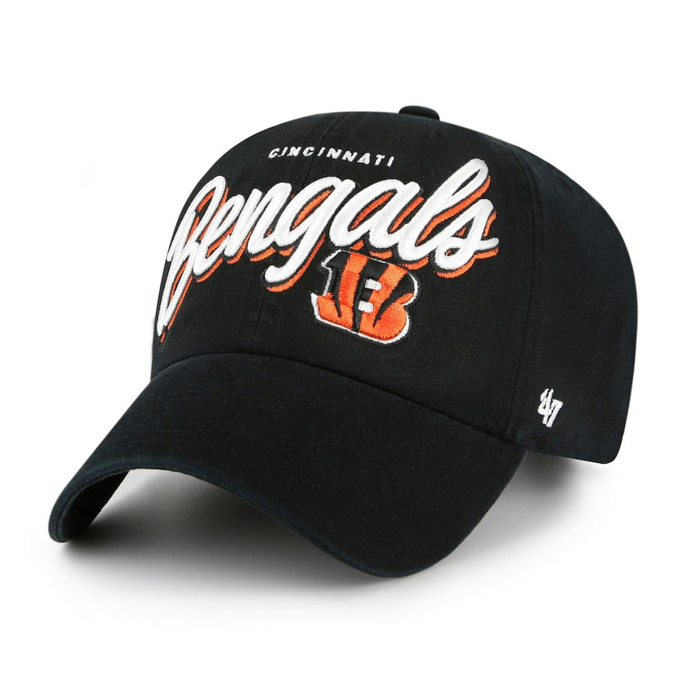 Cincinnati Bengals '47 Women's Ariana Clean Up Adjustable Hat - Black - 47 brand