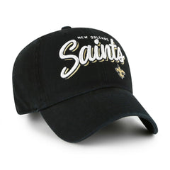 New Orleans Saints '47 Women's Ariana Clean Up Adjustable Hat - Black - 47 brand
