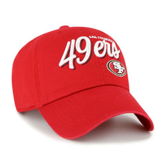 San Francisco 49ers '47 Women's Ariana Clean Up Adjustable Hat - Scarlet - 47 brand