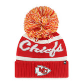 Kansas City Chiefs '47 Women's Spirited Cuffed Knit Hat with Pom - Red - 47 brand