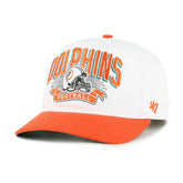 Miami Dolphins '47 Youth Prime Play Hitch Adjustable Hat - White/Orange - 47 brand