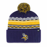 Minnesota Vikings '47 Youth Polar Vortex Cuffed Knit Hat with Pom - Purple - 47 brand