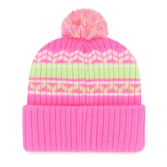 Minnesota Vikings '47 Girls Youth Polar Vortex Cuffed Knit Hat with Pom - Pink - 47 brand