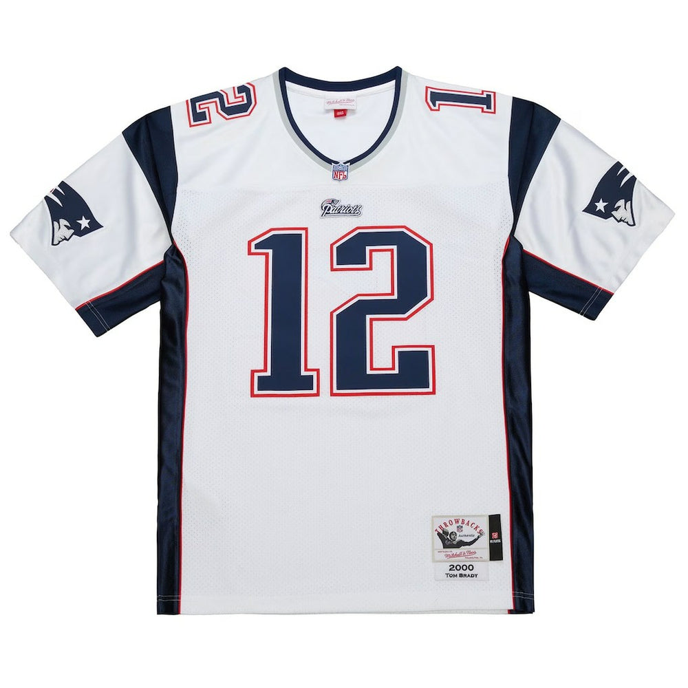Tom Brady New England Patriots 2000 Big & Tall Legacy Replica Jersey - White - Mitchell & Ness