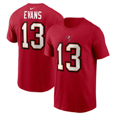 Tampa Bay Buccaneers Player Name & Number T-Shirt - Red - Nike