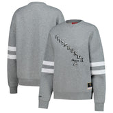 Pittsburgh Penguins Mitchell & Ness Women's Logo Lightweight Pullover Sweatshirt - Heather Gray | NHL on sale