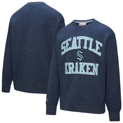 Seattle Kraken Mitchell & Ness Playoff Win Fleece Pullover Sweatshirt - Deep Sea Blue | NHL online