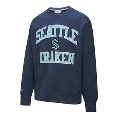 Seattle Kraken Mitchell & Ness Playoff Win Fleece Pullover Sweatshirt - Deep Sea Blue | NHL online