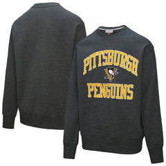 Pittsburgh Penguins Mitchell & Ness Playoff Win Fleece Pullover Sweatshirt - Heather Charcoal | NHL near me