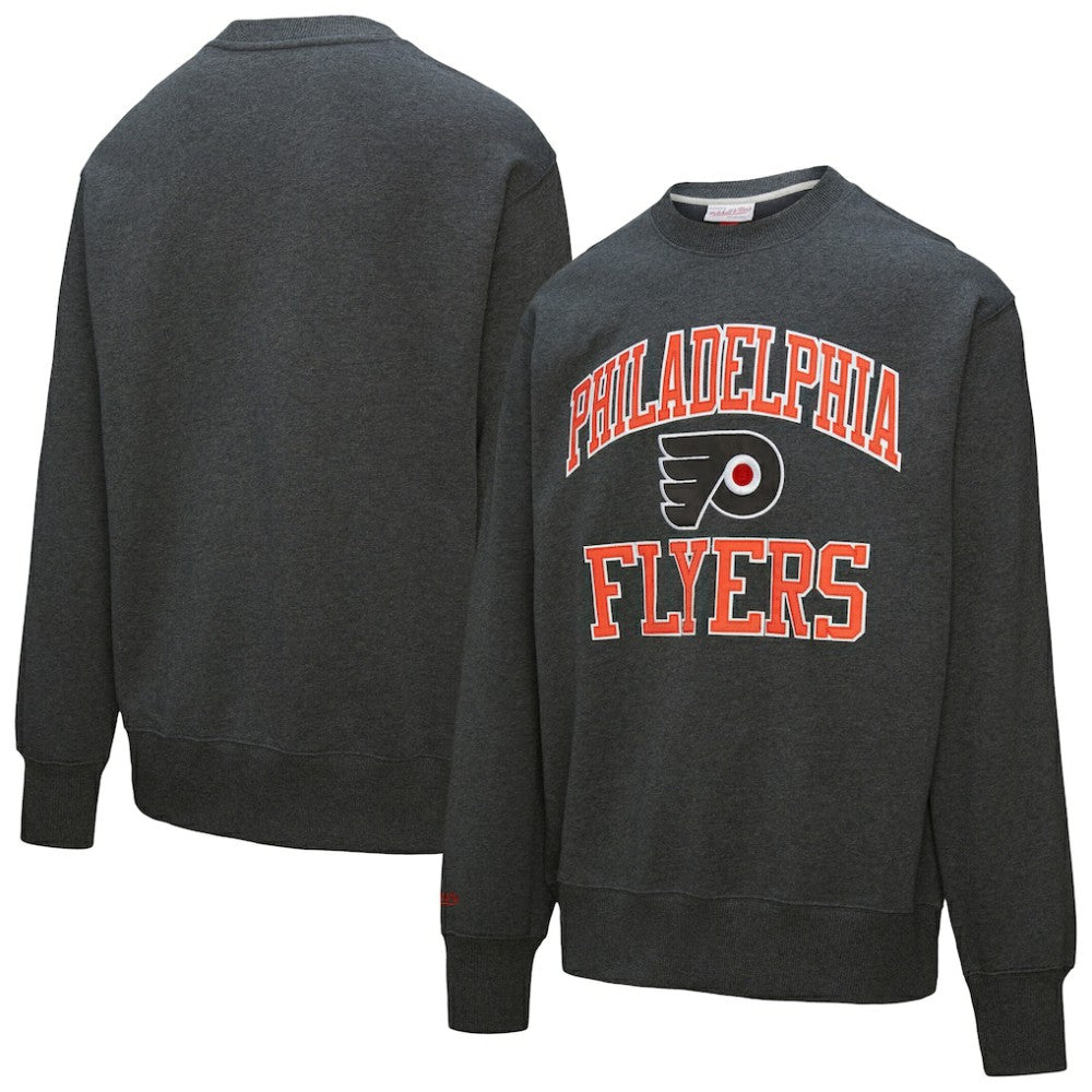 Philadelphia Flyers Mitchell & Ness Playoff Win Fleece Pullover Sweatshirt - Charcoal | NHL online