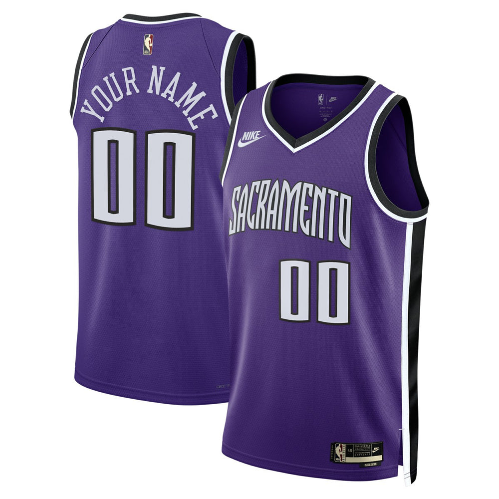 Nike Sacramento Kings Unisex Adult Swingman Custom Jersey Classic Edition Purple