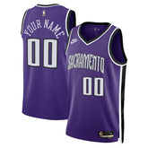 Nike Sacramento Kings Unisex Adult Swingman Custom Jersey Classic Edition Purple