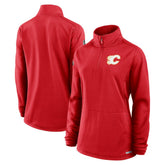 Calgary Flames Fanatics Women's Authentic Pro Rink Quarter-Zip Pullover - Red | Fanatics near me