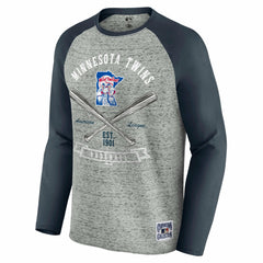 Minnesota Twins Darius Rucker Collection by Fanatics Raw Edge Raglan Long Sleeve Baseball T-Shirt for sale