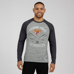 Pittsburgh Pirates Darius Rucker Collection by Fanatics Raw Edge Raglan Long Sleeve Baseball T-Shirt Near Me