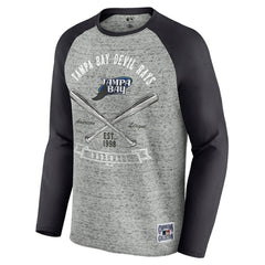 Tampa Bay Rays Darius Rucker Collection by Fanatics Raw Edge Raglan Long Sleeve Baseball T-Shirt Online