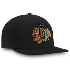 Chicago Blackhawks Fanatics Core Fitted Hat - Black | Fanatics Clearance