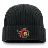 Ottawa Senators Fanatics Component Cuffed Knit Hat - Black | Fanatics Lifestyle