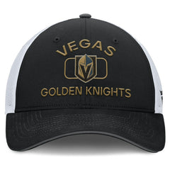 Vegas Golden Knights Fanatics Authentic Pro Rink Adjustable Trucker Hat - Black/White | Fanatics online