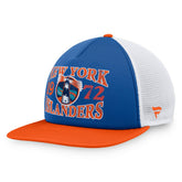 New York Islanders Fanatics Heritage Foam Front Adjustable Trucker Hat - Royal | Fanatics Lifestyle