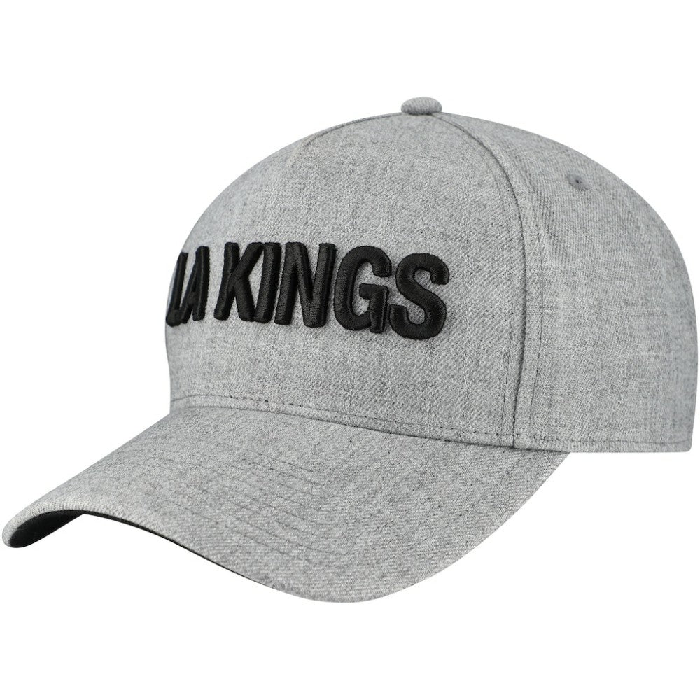 Los Angeles Kings Fanatics Elements A-Frame Leather Strapback Hat - Heather Gray | Fanatics Clearance