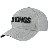 Los Angeles Kings Fanatics Elements A-Frame Leather Strapback Hat - Heather Gray | Fanatics Clearance
