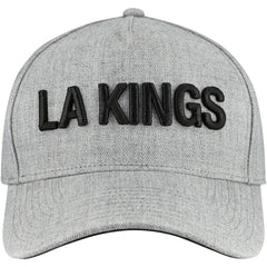 Los Angeles Kings Fanatics Elements A-Frame Leather Strapback Hat - Heather Gray | Fanatics Clearance