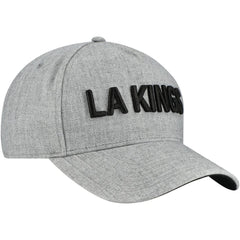 Los Angeles Kings Fanatics Elements A-Frame Leather Strapback Hat - Heather Gray | Fanatics Clearance