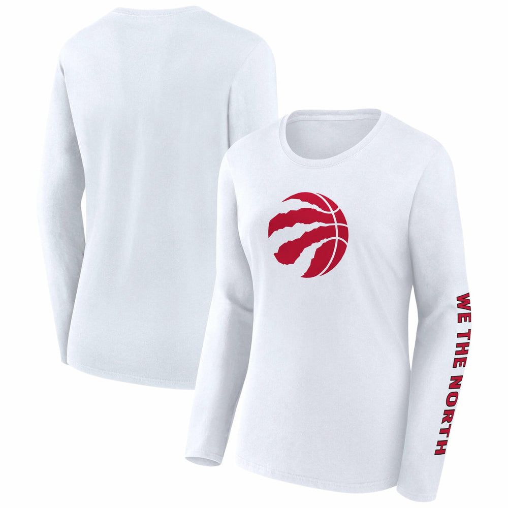 Fanatics Toronto Raptors Women's Long Sleeve T-Shirt White
