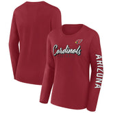 Arizona Cardinals Women's Cheerleader Long Sleeve T-Shirt - Cardinal - Fanatics