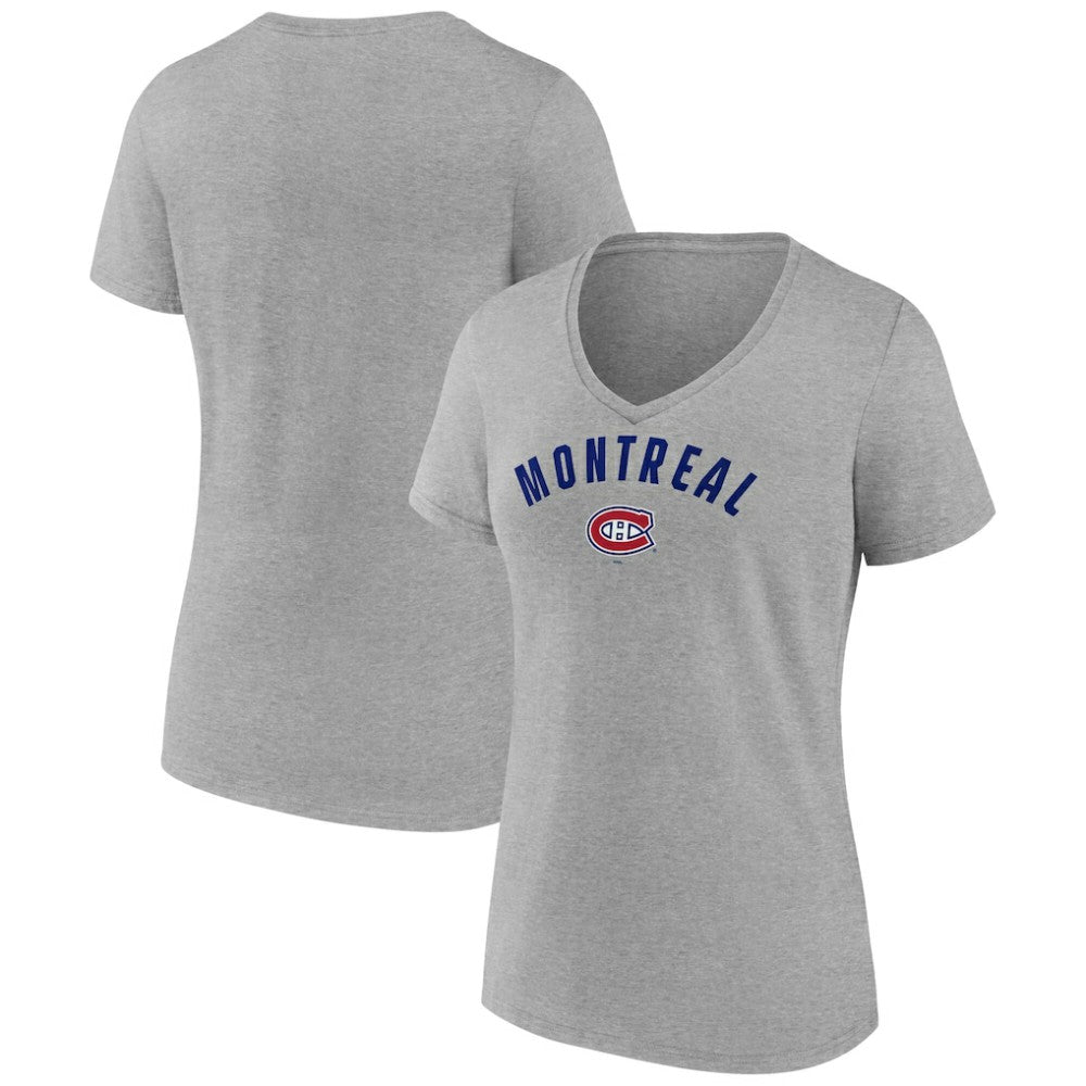 Montreal Canadiens Fanatics Women's V-Neck T-Shirt - Gray | Fanatics online