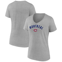 Montreal Canadiens Fanatics Women's V-Neck T-Shirt - Gray | Fanatics online