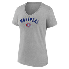 Montreal Canadiens Fanatics Women's V-Neck T-Shirt - Gray | Fanatics online
