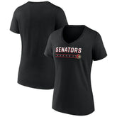 Ottawa Senators Fanatics Women's V-Neck T-Shirt - Black | Fanatics sale