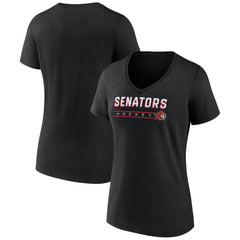 Ottawa Senators Fanatics Women's V-Neck T-Shirt - Black | Fanatics sale