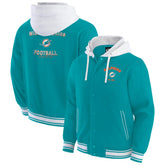 Miami Dolphins Darius Rucker Collection Full-Snap Hoodie Jacket - Aqua - Fanatics