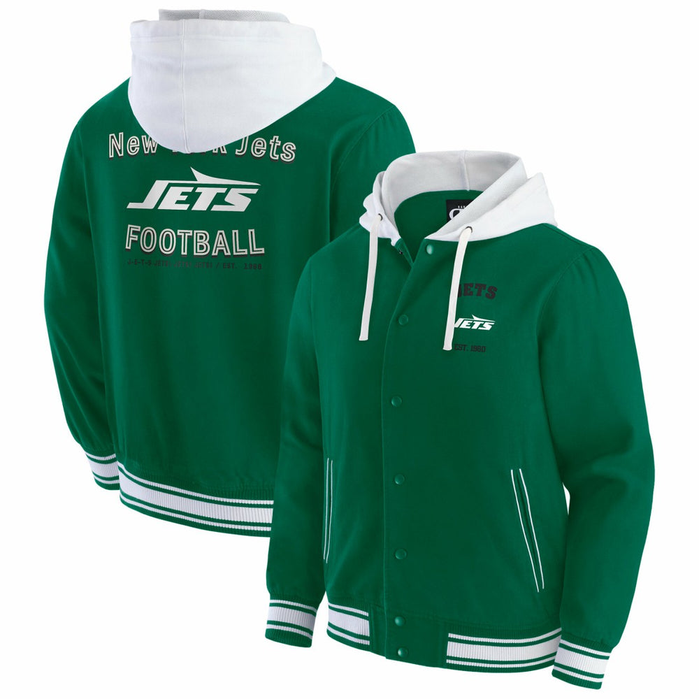 New York Jets Darius Rucker Collection Full-Snap Hoodie Jacket - Green - Fanatics