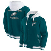 Philadelphia Eagles Darius Rucker Collection Full-Snap Hoodie Jacket - Midnight Green - Fanatics