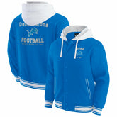 Detroit Lions Darius Rucker Collection Full-Snap Hoodie Jacket - Blue - Fanatics