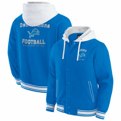 Detroit Lions Darius Rucker Collection Full-Snap Hoodie Jacket - Blue - Fanatics
