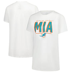 Miami Dolphins Women's Cheerleader T-Shirt - White - Fanatics
