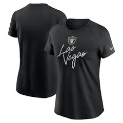 Las Vegas Raiders Women's Team City Roll T-Shirt - Black - Nike